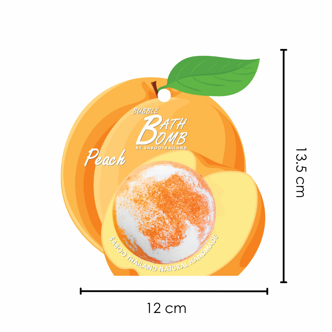 Bubble Bath Bomb - Fruit Package - 150g - Peach