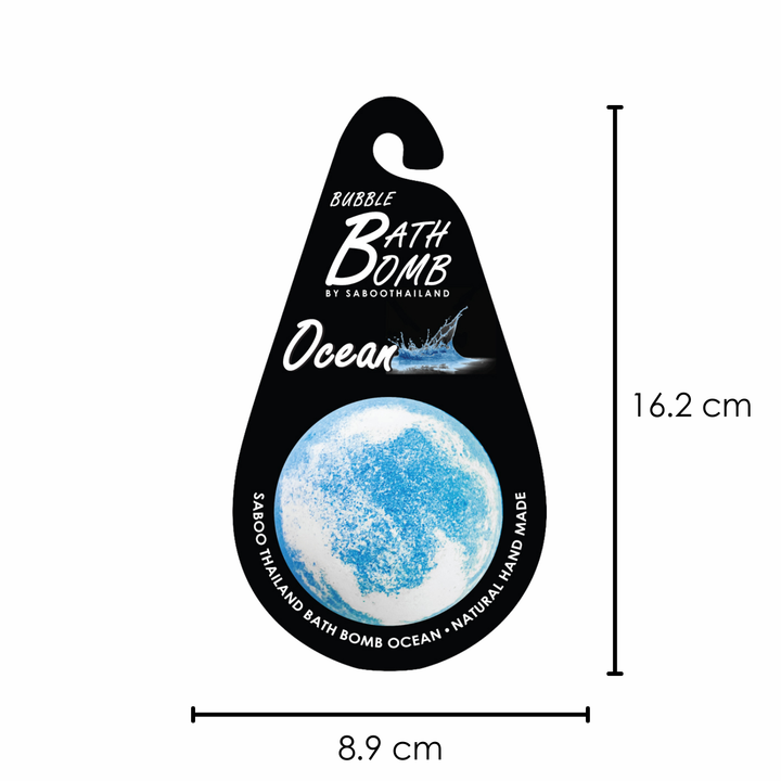 Bubble Bath Bomb - Black Package - 150g - Ocean