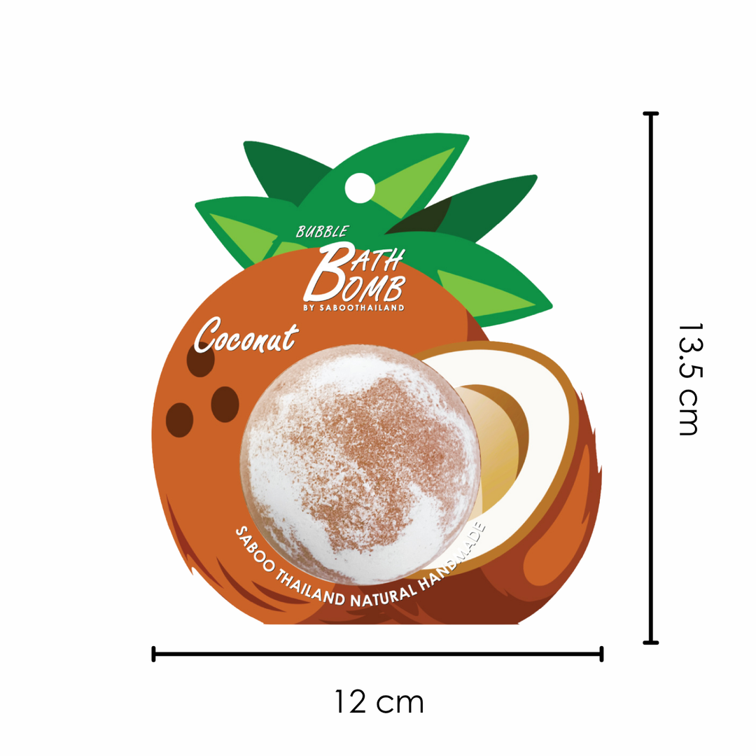 Bubble Bath Bomb - Fruit Package - 150g - Coconut Brown