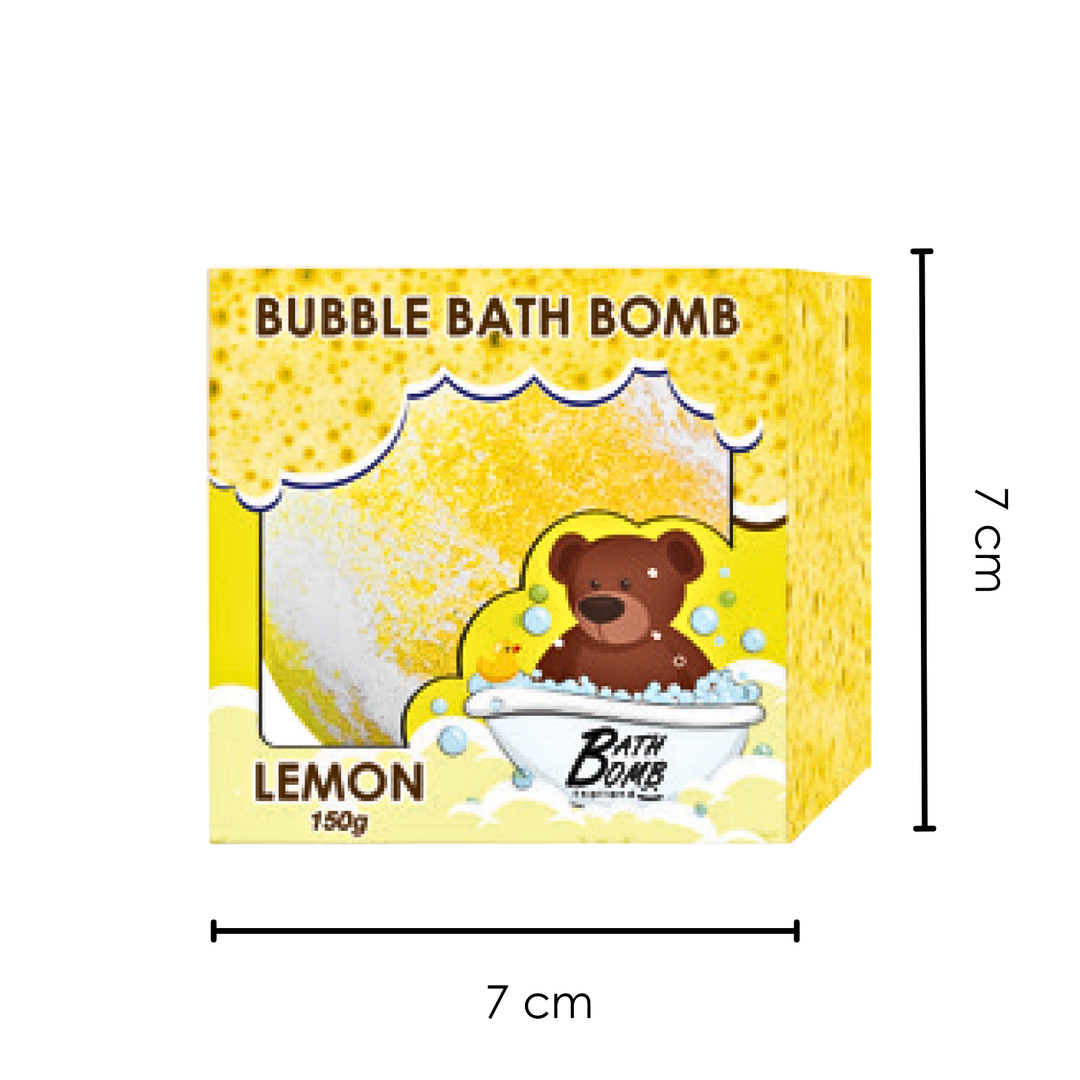 Bubble Bath Bomb - Box Package - 150g - Lemon
