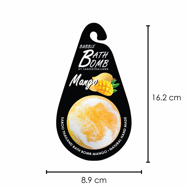Bubble Bath Bomb - Black Package - 150g - Mango