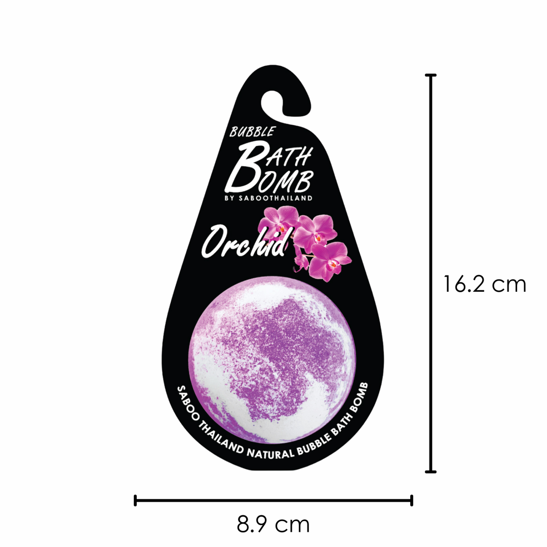 Bubble Bath Bomb - Black Package - 150g - Orchid