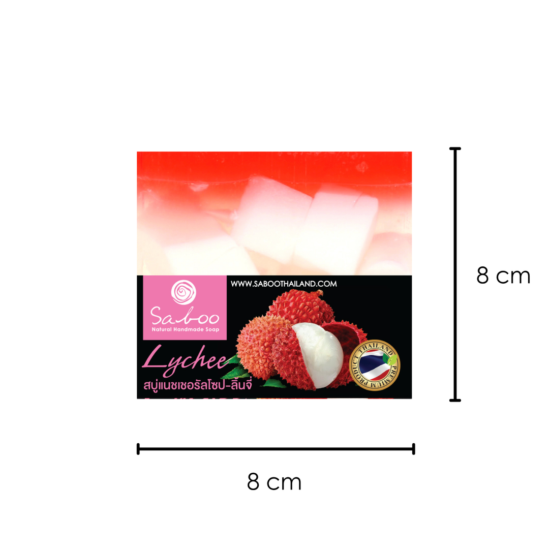 Natural Soap - Square Shape - 100g - Lychee