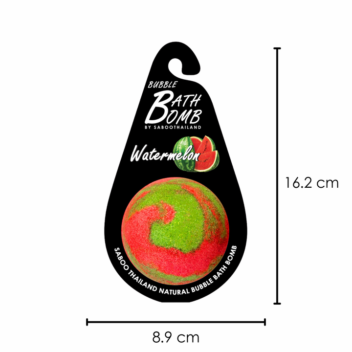 Bubble Bath Bomb - Black Package - 150g - Watermelon