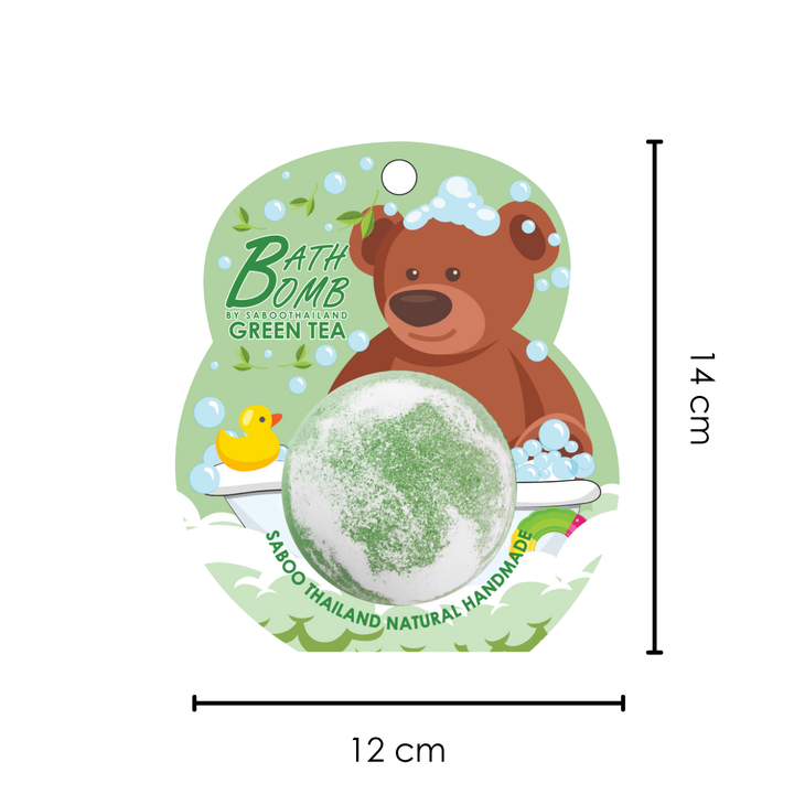 Bubble Bath Bomb - Bear Package - 150g - Green Tea