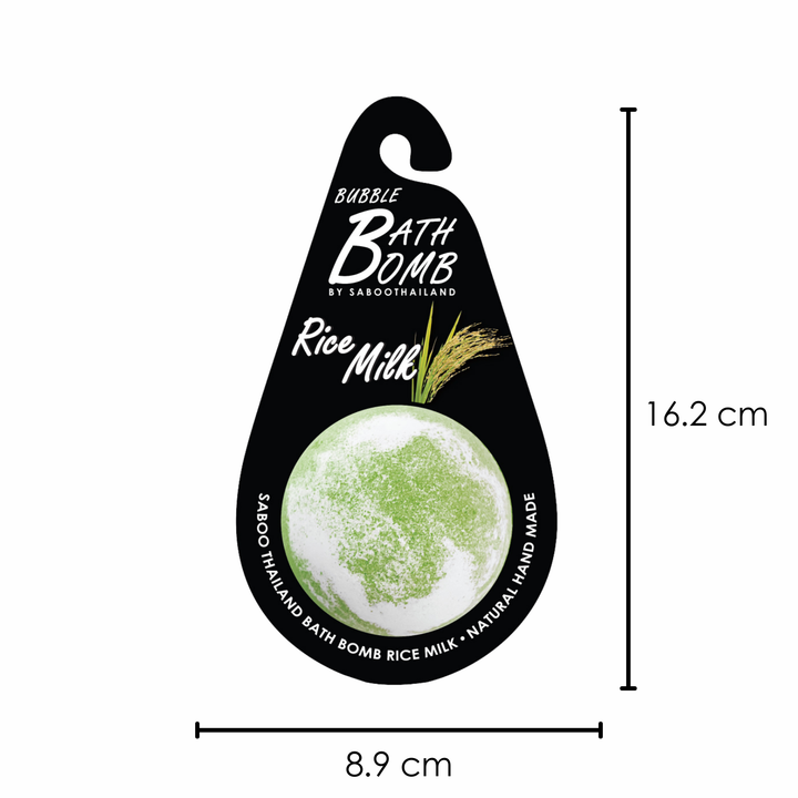 Bubble Bath Bomb - Black Package - 150g - Rice Milk