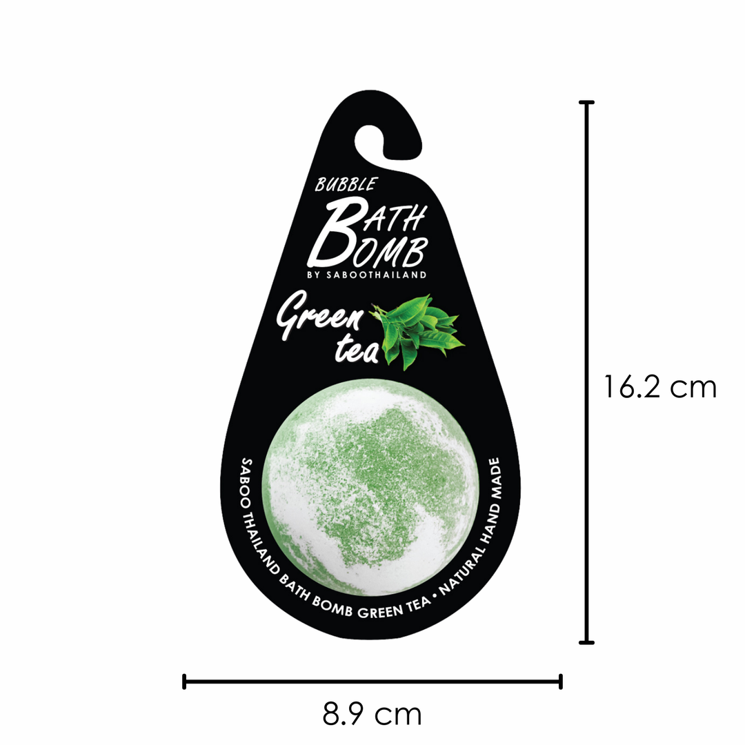 Bubble Bath Bomb - Black Package - 150g - Green Tea