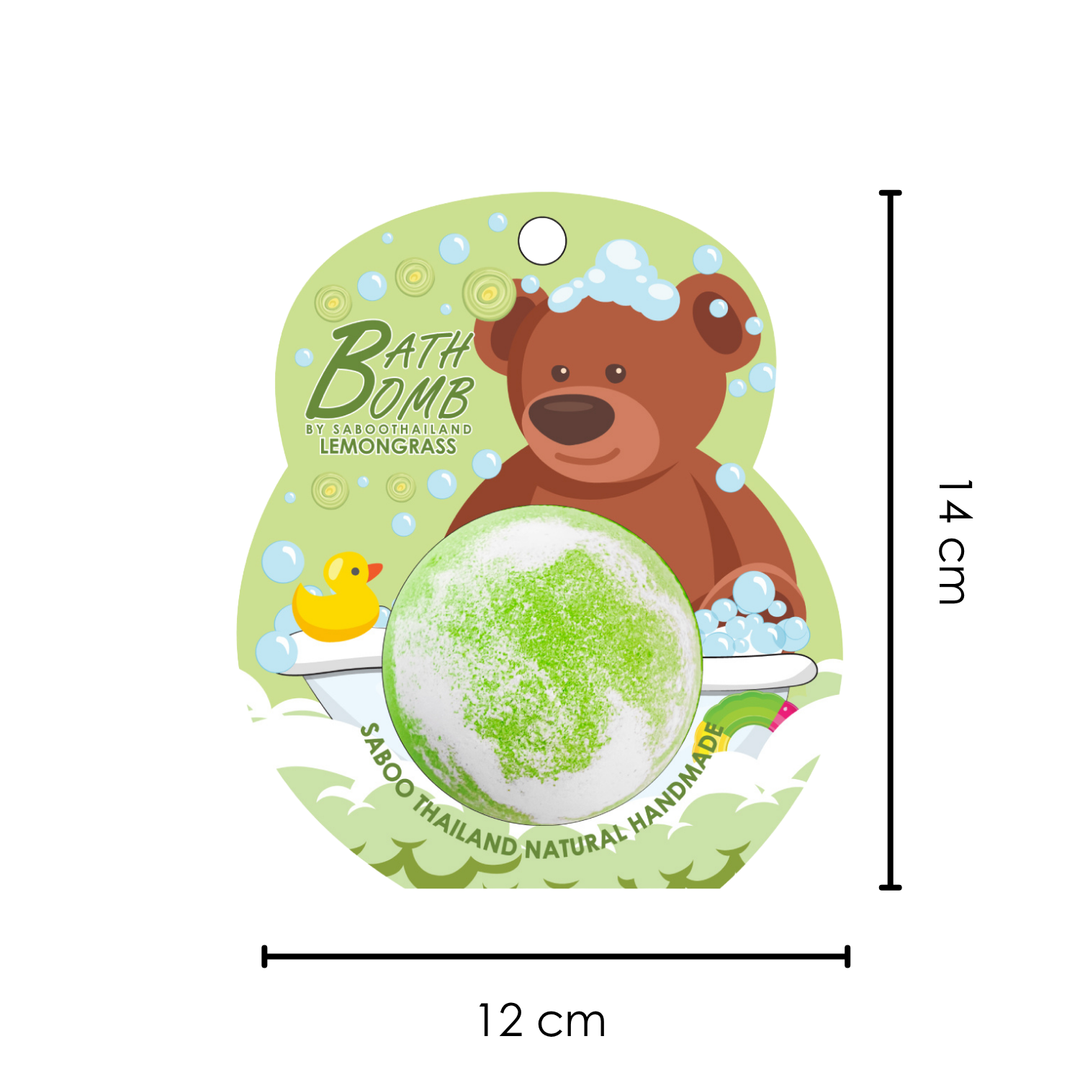 Bubble Bath Bomb - Bear Package - 150g - Lemongrasss