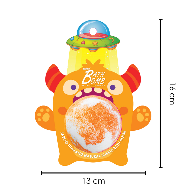 Bubble Bath Bomb - Monster - 150g - Orange