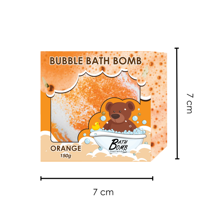 Bubble Bath Bomb - Box Package - 150g - Orange