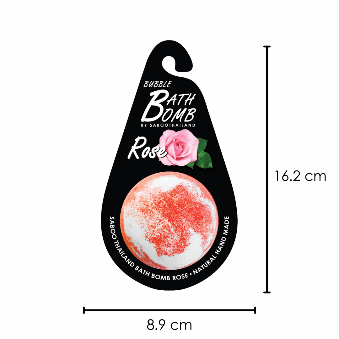 Bubble Bath Bomb - Black Package - 150g - Rose