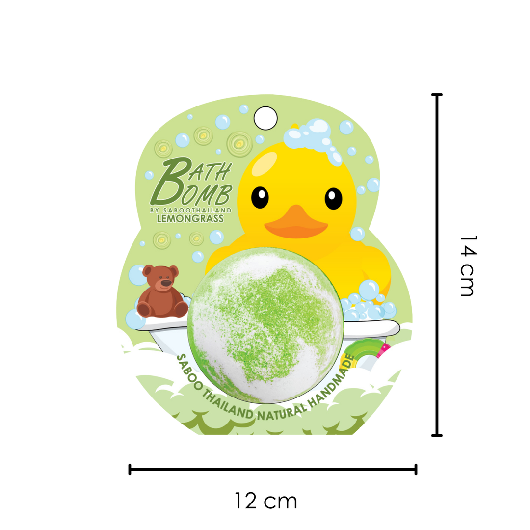 Bubble Bath Bomb - Duck Package - 150g - Lemongrass