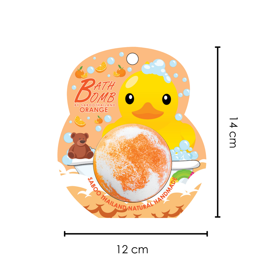 Bubble Bath Bomb - Duck Package - 150g - Orange