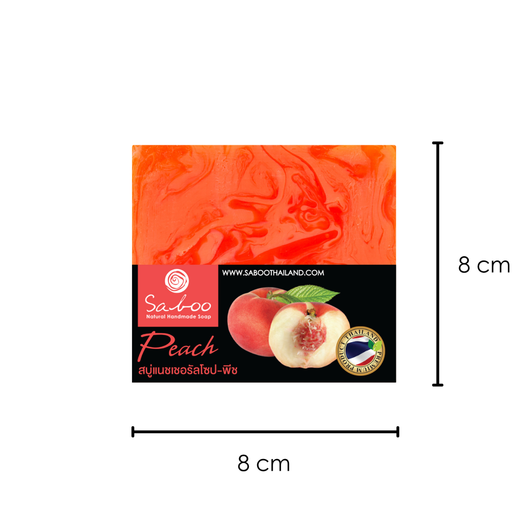 Natural Soap - Square Shape - 100g - Peach