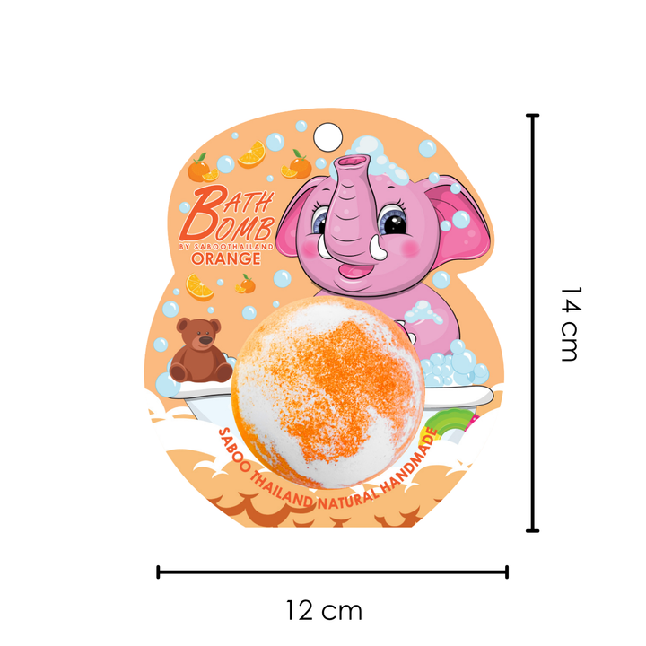 Bubble Bath Bomb - Elephant Package - 150g - Orange