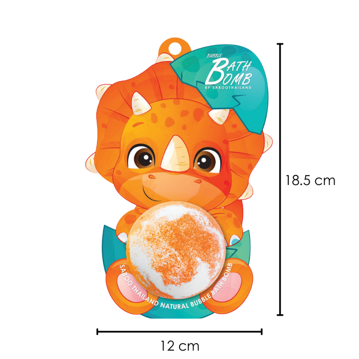 Bubble Bath Bomb - Dinosaur Package - 150g - Orange
