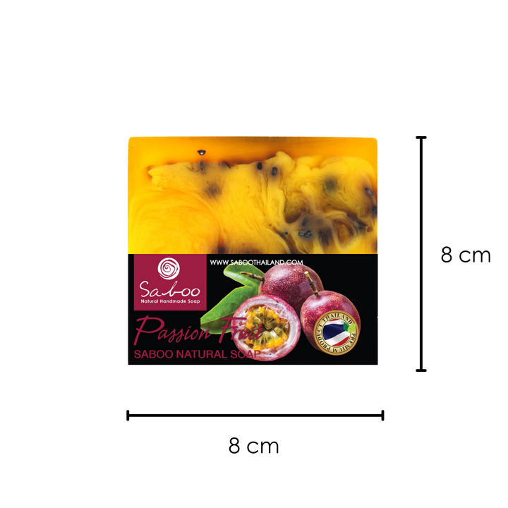 Natural Soap - Square Shape - 100g - Passion Fruit