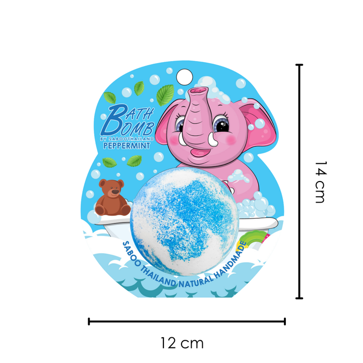 Bubble Bath Bomb - Elephant Package - 150g - Peppermint