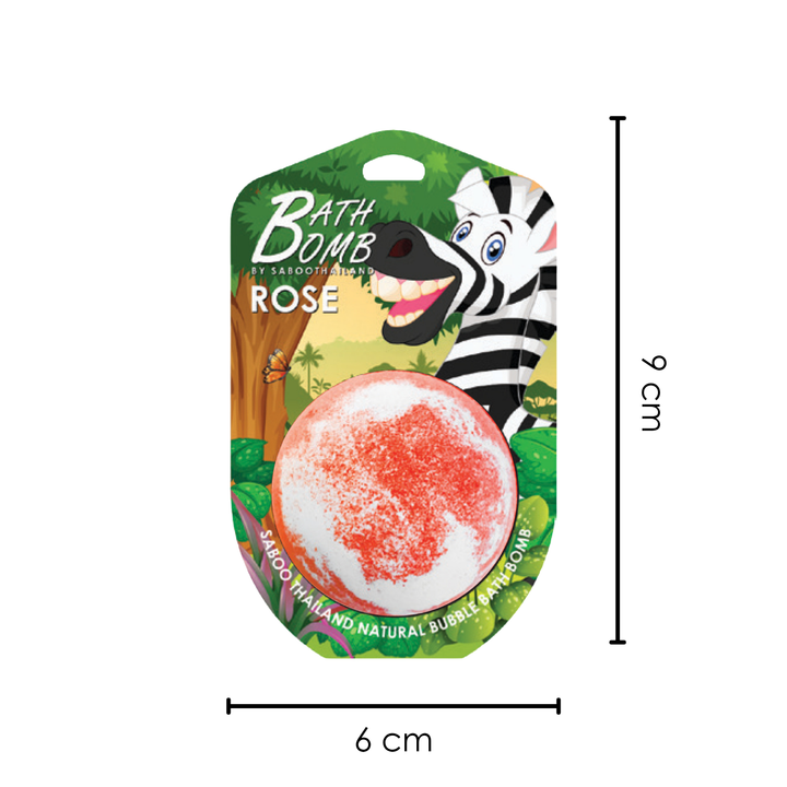 Bubble Bath Bomb - Jungle Package - 150g - Rose