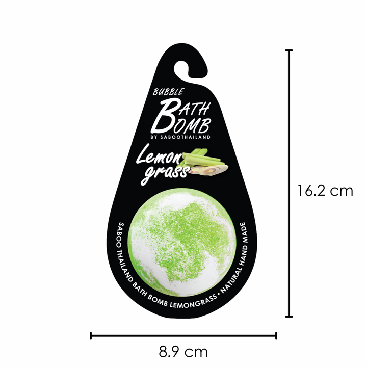 Bubble Bath Bomb - Black Package - 150g - Lemongrass