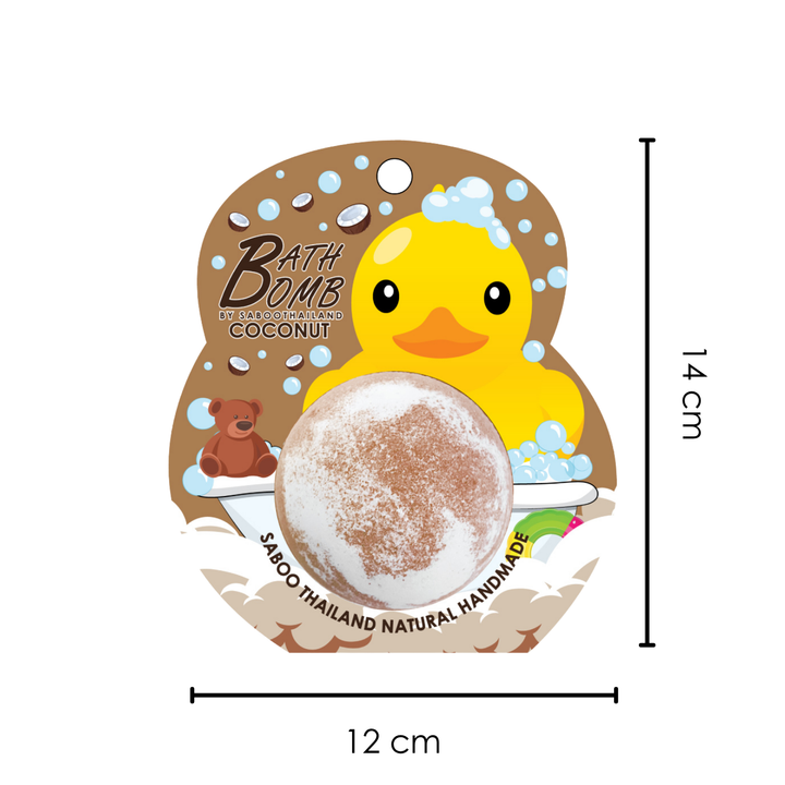 Bubble Bath Bomb - Duck Package - 150g - Coconut
