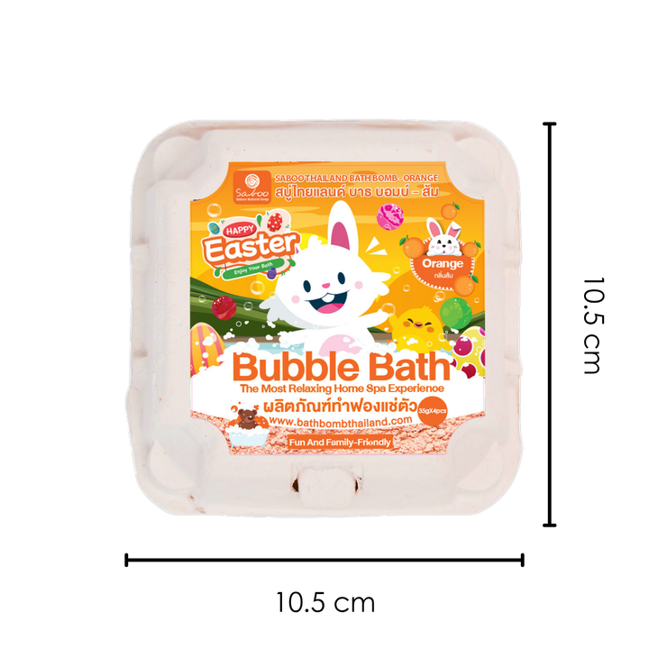 Bubble Bath Bomb - 4PCS Easter Package - 150g - Orange
