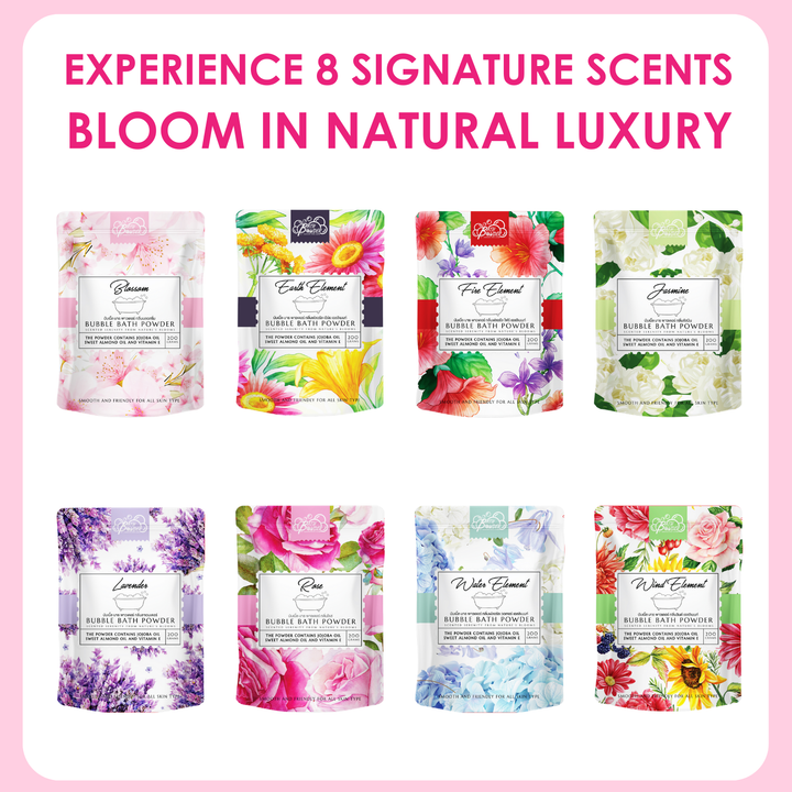 Bubble Bath Powder - 200g - Rose