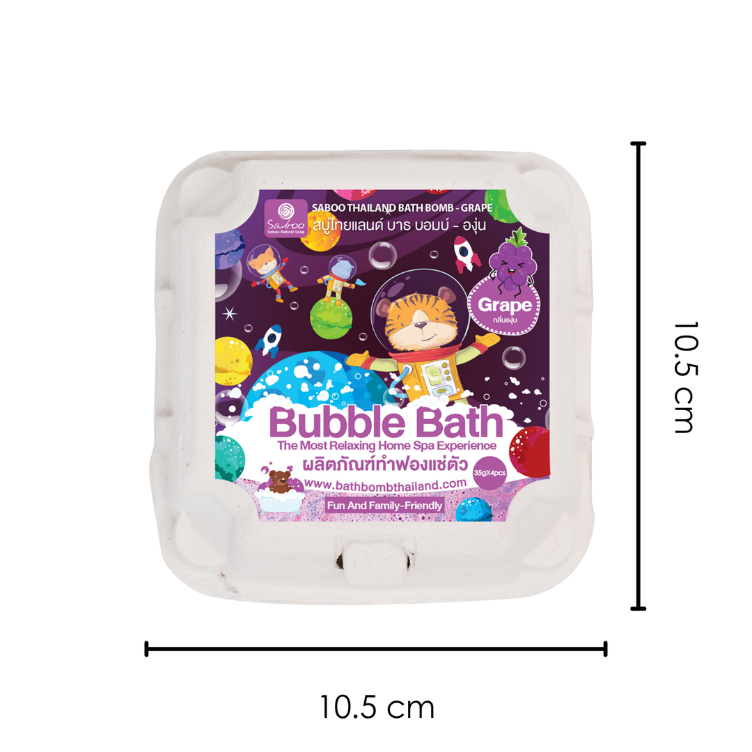 Bubble Bath Bomb - 4PCS Package - 150g - Grape