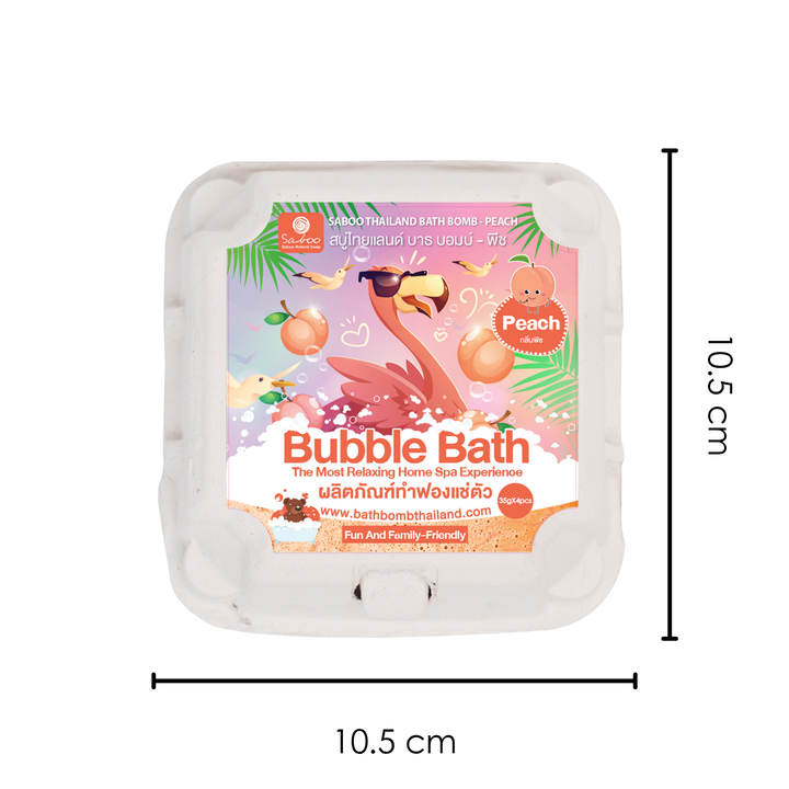 Bubble Bath Bomb - 4PCS Package - 150g - Peach