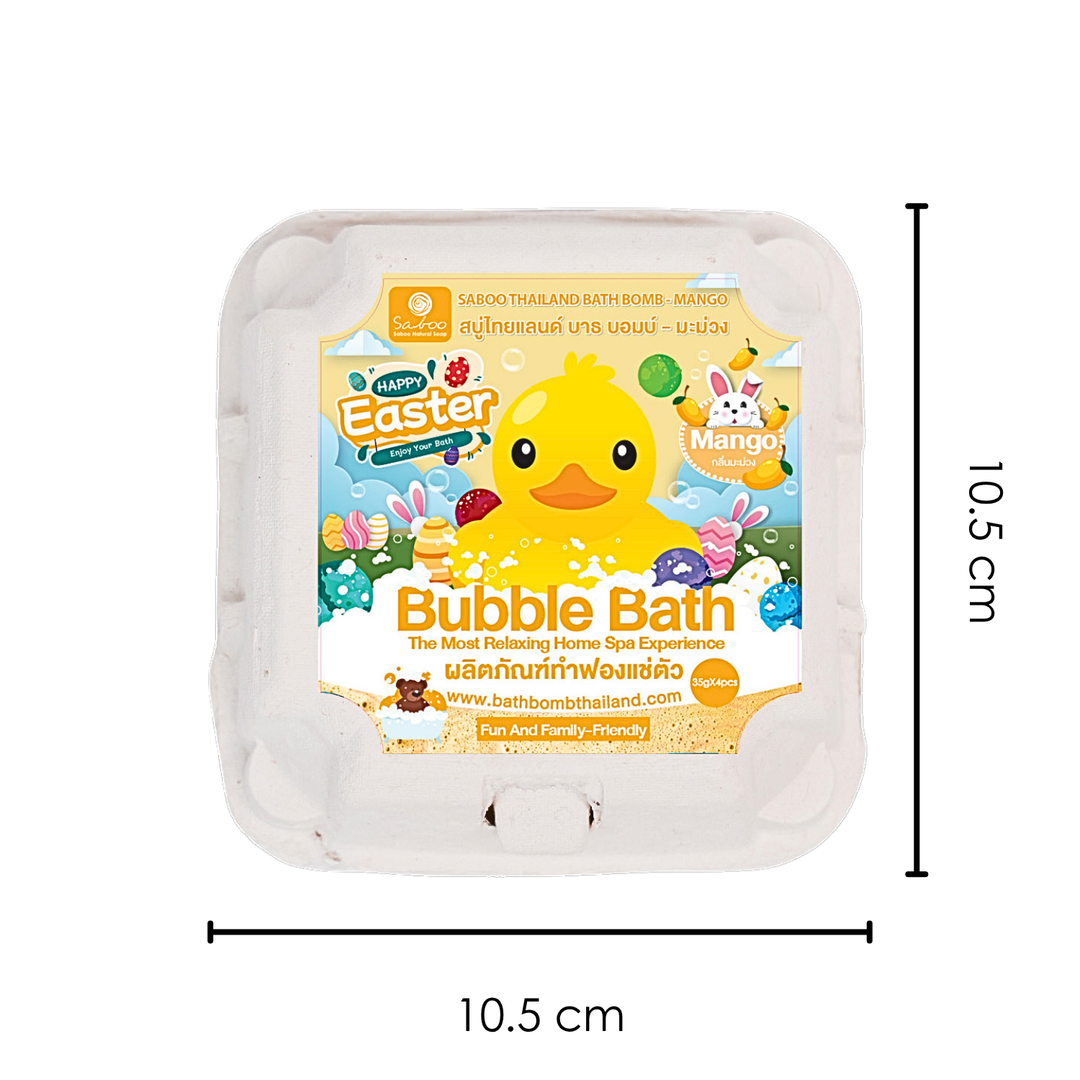 Bubble Bath Bomb - 4PCS Easter Package - 150g - Mango