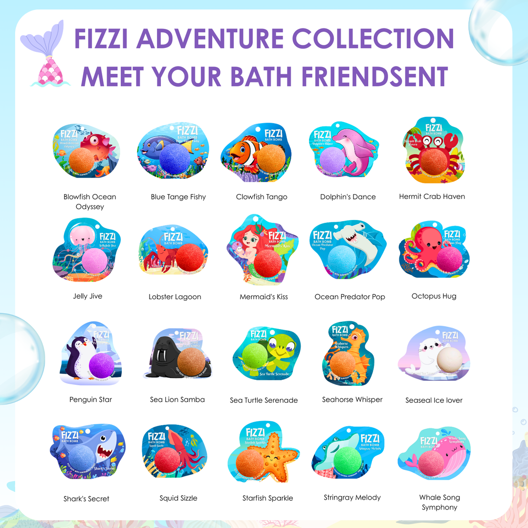 Fizzy Bath Bomb - Sea Animal Package - 100g - Seaseal Ice Lover