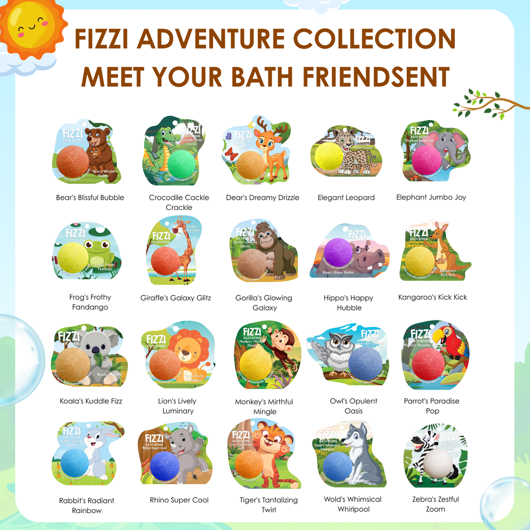Fizzy Bath Bomb - Jungle Package - 100g - Bear's Blissful Bubble