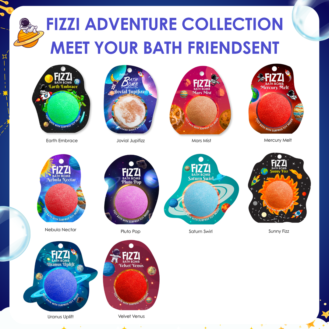 Fizzy Bath Bomb - Solar System Package - 100g - Sunny Fizz