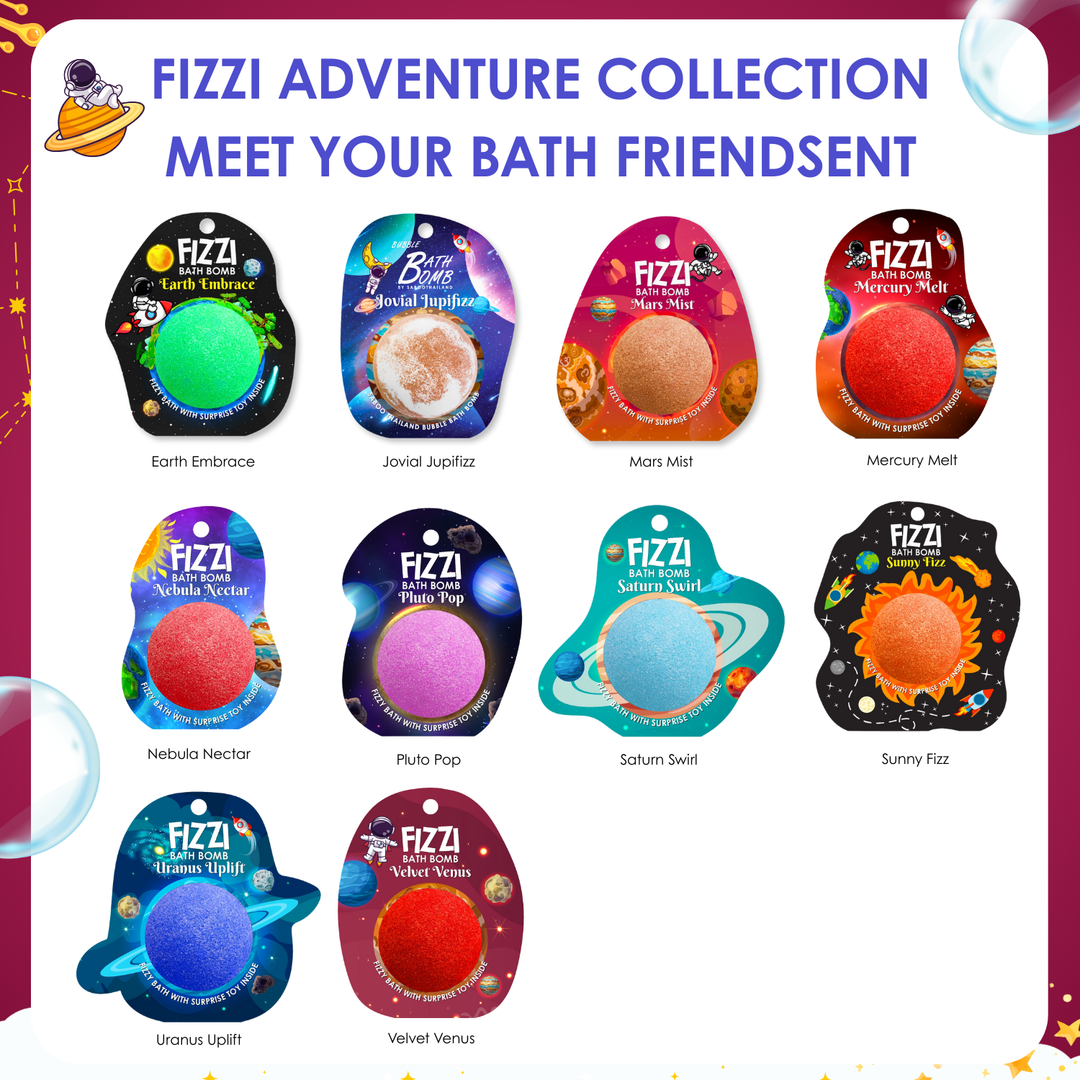 Fizzy Bath Bomb - Solar System Package - 100g - Velvet Venus
