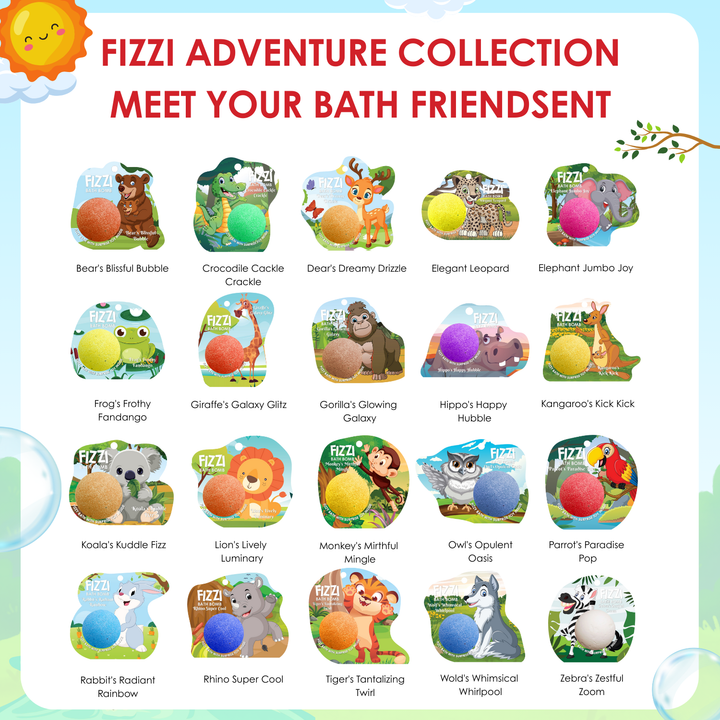 Fizzy Bath Bomb - Jungle Package - 100g - Parrot's Paradise Pop