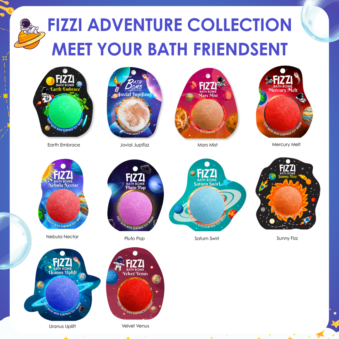 Fizzy Bath Bomb - Solar System Package - 100g - Jovial Jupifizz