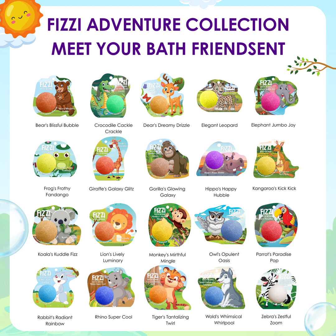 Fizzy Bath Bomb - Jungle Package - 100g - Elephant Jumbo Joy