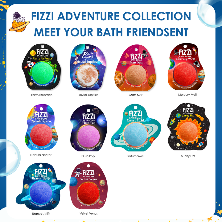 Fizzy Bath Bomb - Solar System Package - 100g - Uranus Uplift