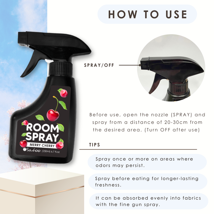 Saboo Room Spray - 250ml - Merry Cherry