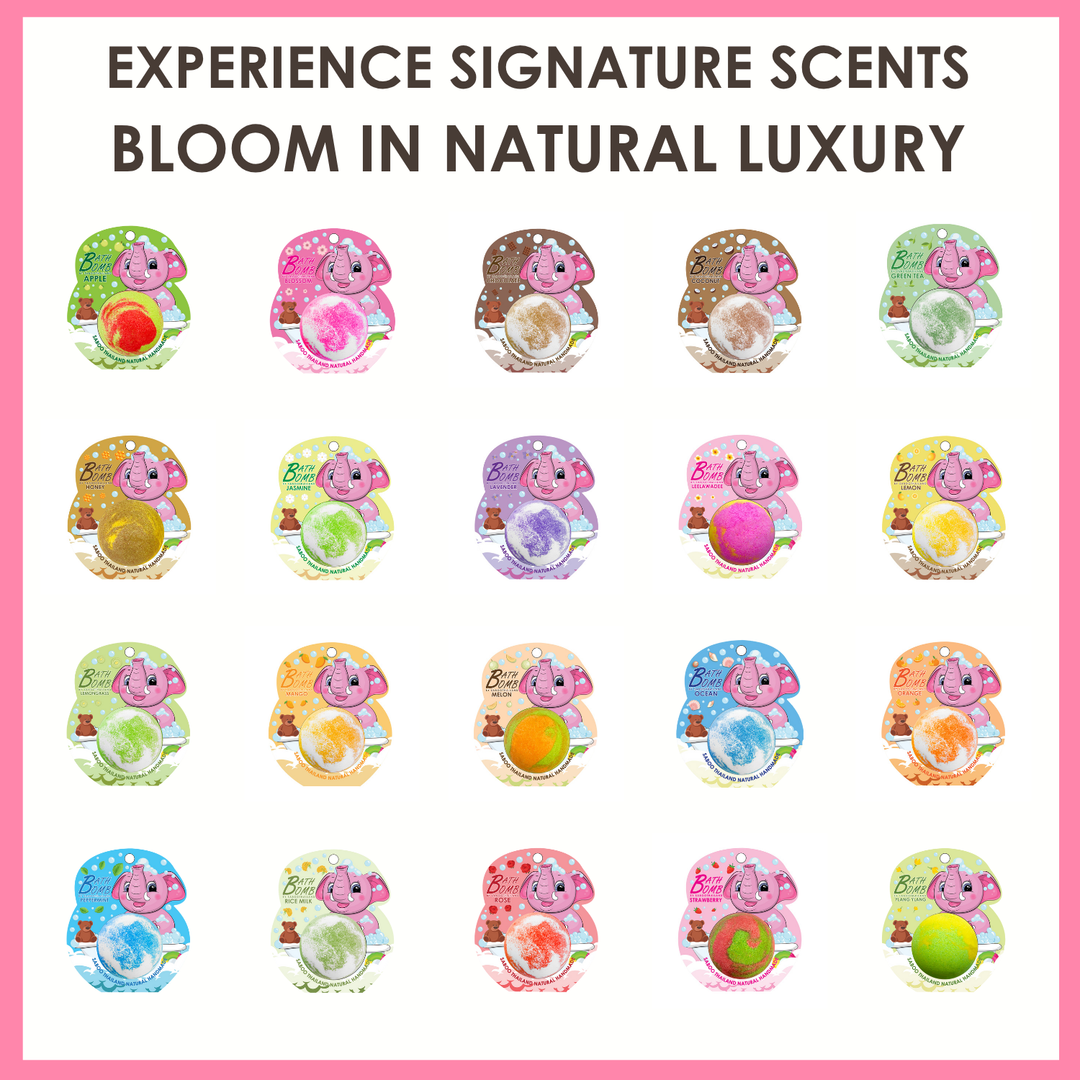 Bubble Bath Bomb - Elephant Package - 150g - Rose