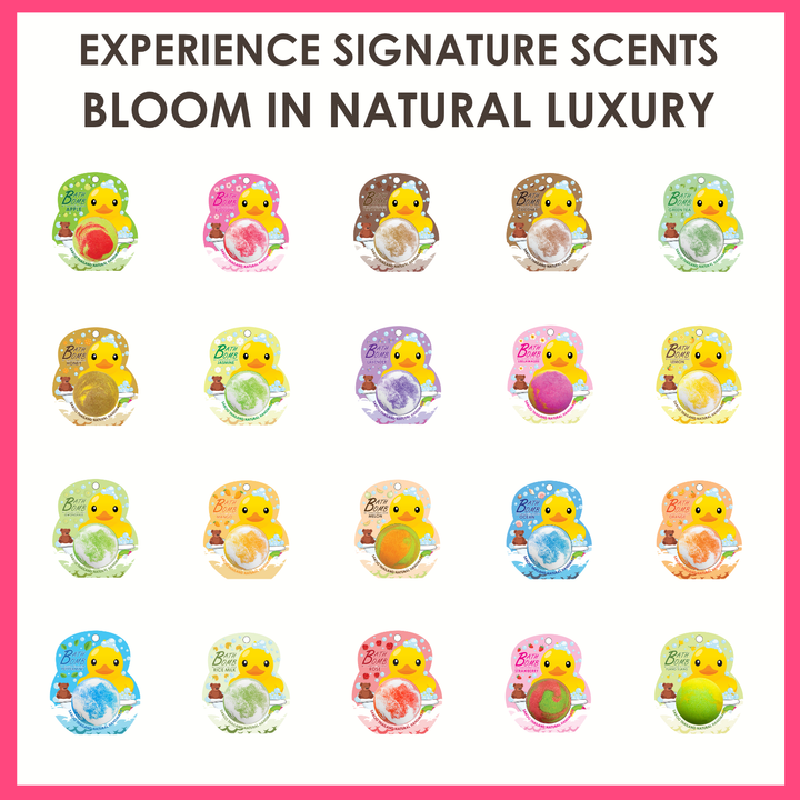 Bubble Bath Bomb - Duck Package - 150g - Strawberry