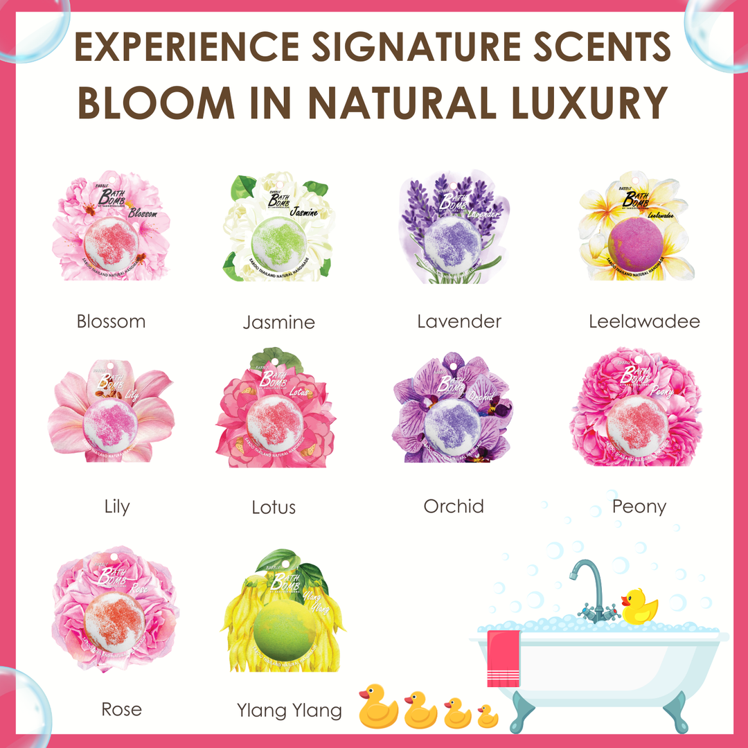 Bubble Bath Bomb - Flower Package - 150g - Lotus