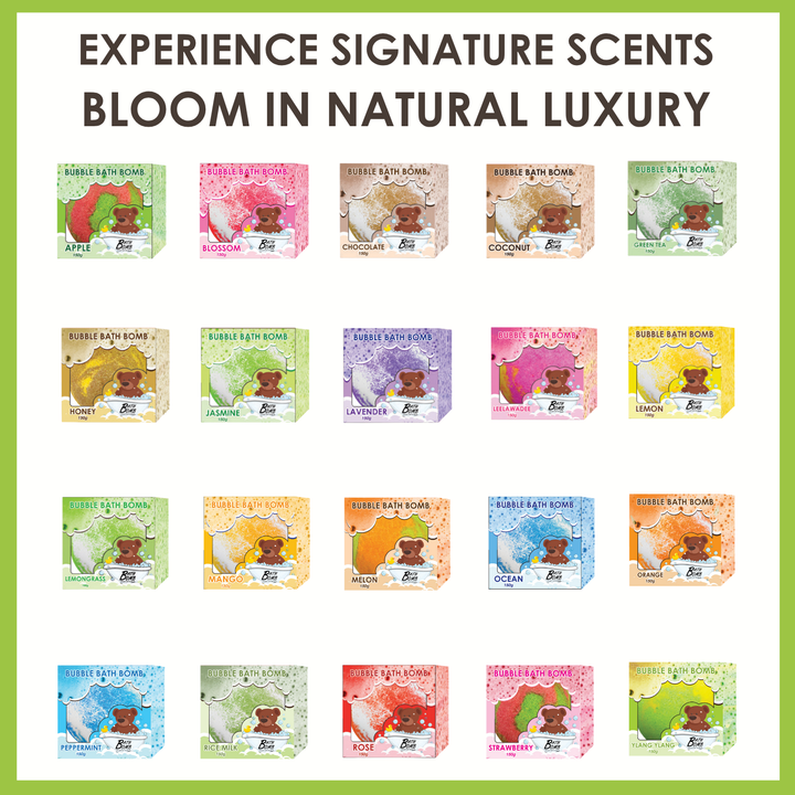 Bubble Bath Bomb - Box Package - 150g - Green Tea