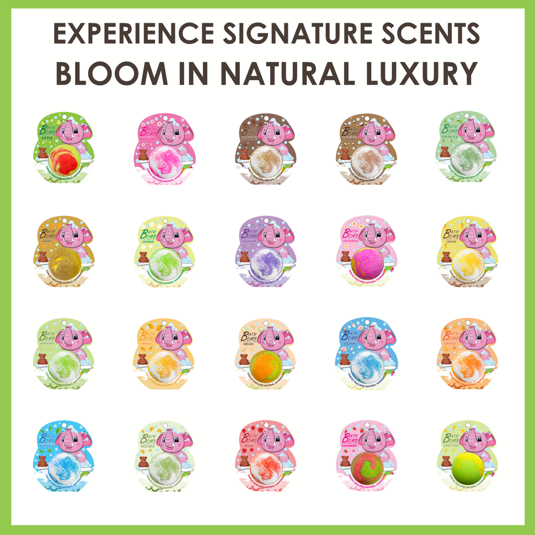 Bubble Bath Bomb - Elephant Package - 150g - Lemongrass