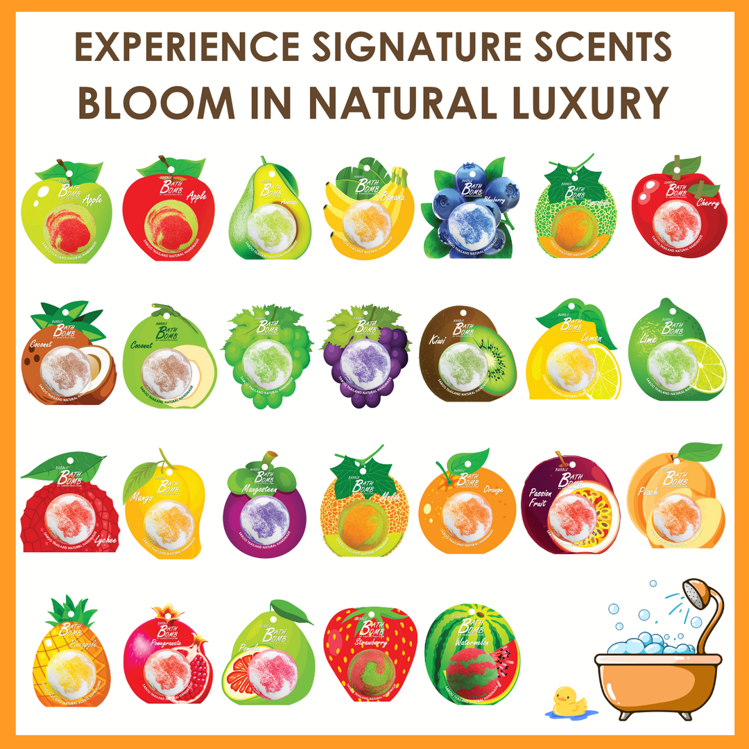 Bubble Bath Bomb - Fruit Package - 150g - Peach
