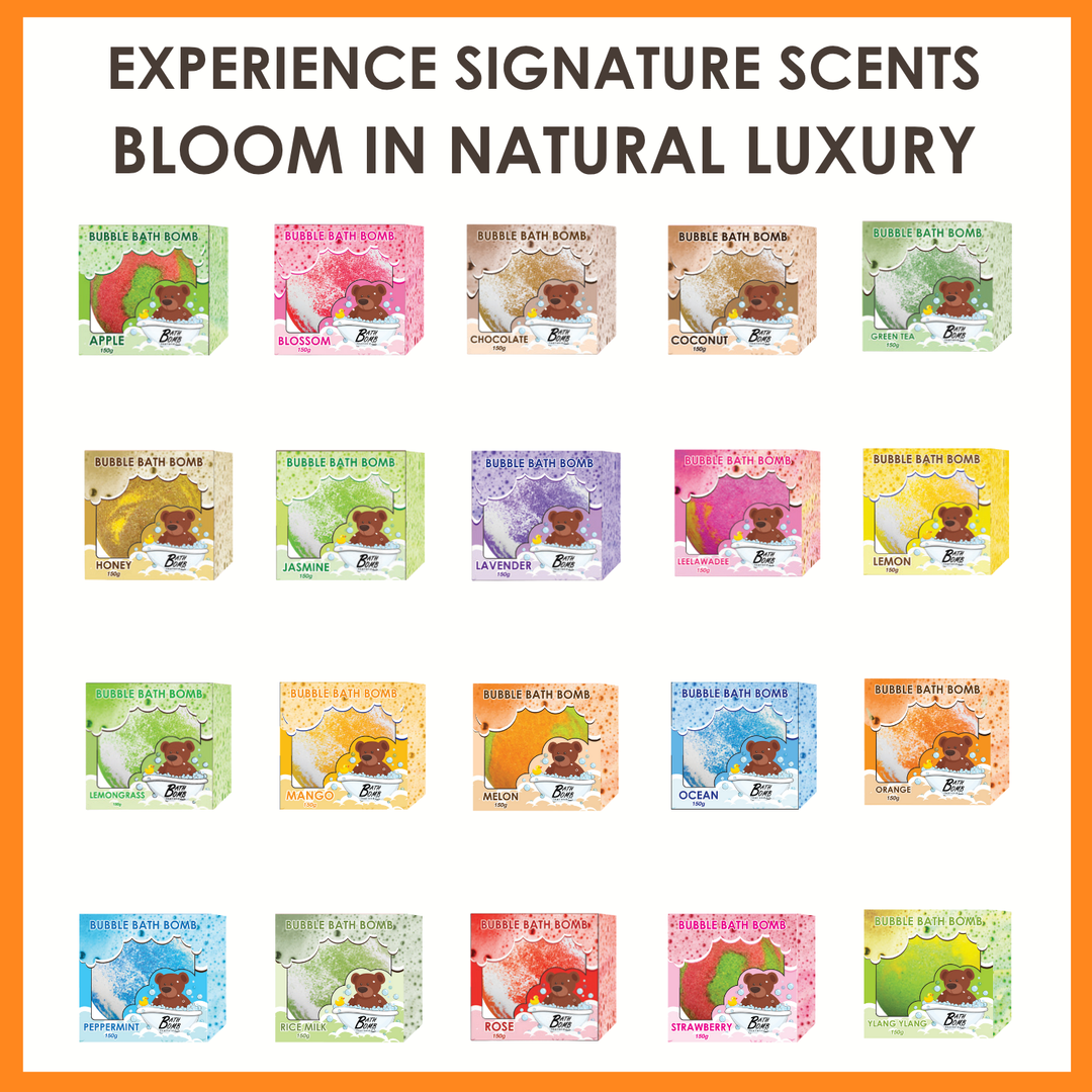 Bubble Bath Bomb - Box Package - 150g - Orange