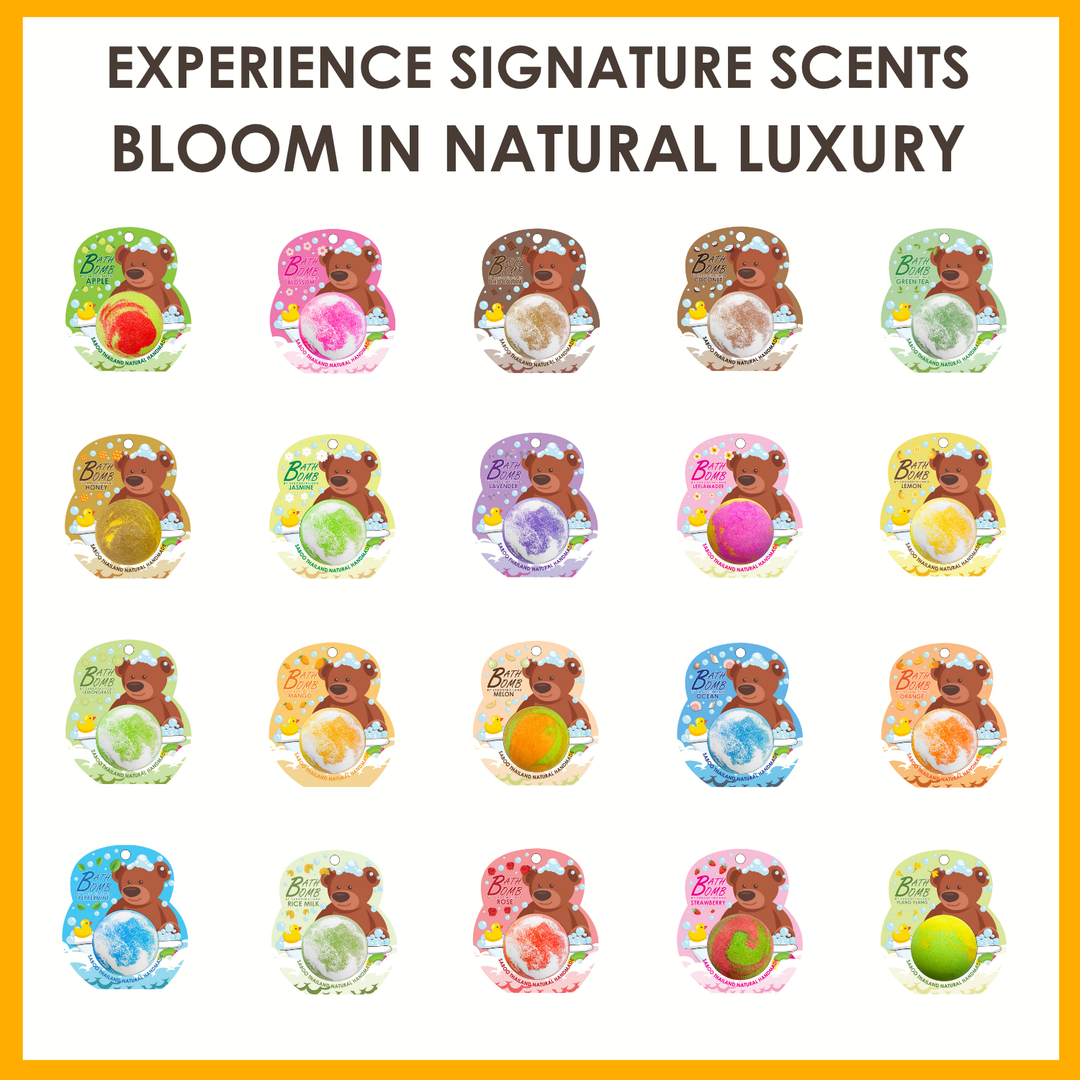 Bubble Bath Bomb - Bear Package - 150g - Melon