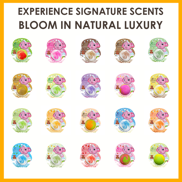 Bubble Bath Bomb - Elephant Package - 150g - Lemon