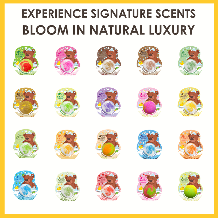 Bubble Bath Bomb - Bear Package - 150g - Mango