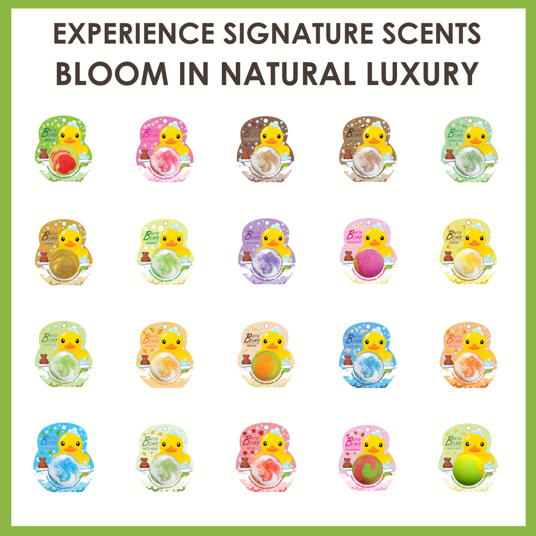 Bubble Bath Bomb - Duck Package - 150g - Rice Milk